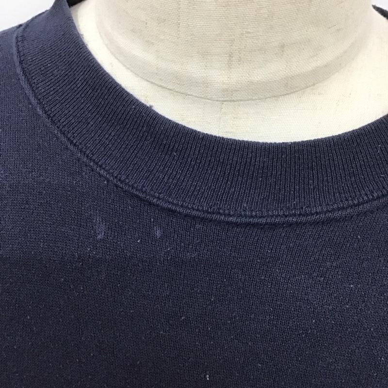 古着 USED トレーナー 長袖 長袖トレーナー スウェット クルーネックプルオーバー 古着 90s XL ロゴ、文字 紺 / ネイビー /  メンズ USED 古着 中古 10126236