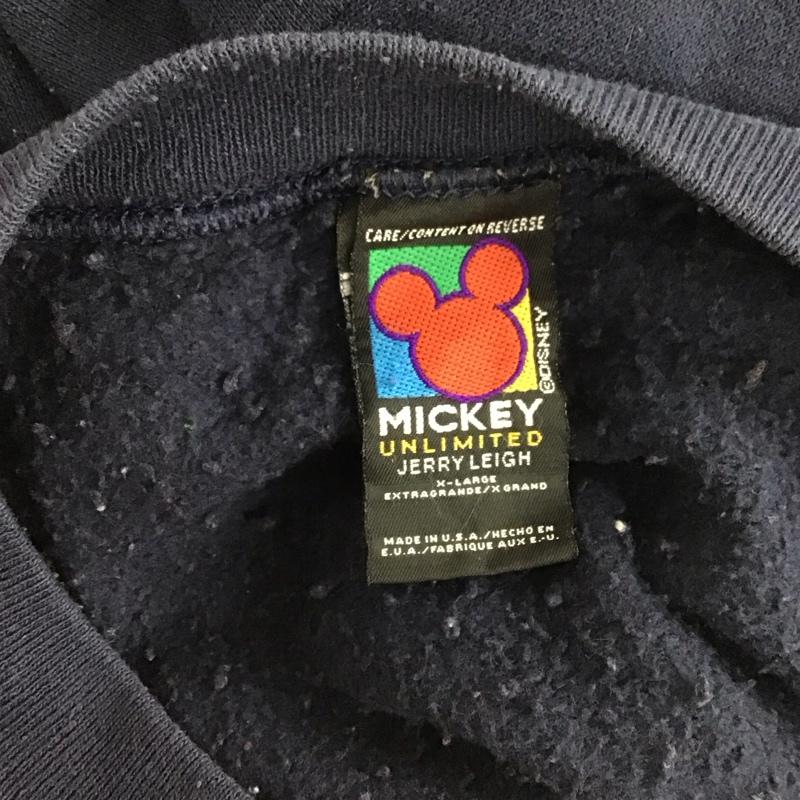 古着 USED トレーナー 長袖 長袖トレーナー スウェット クルーネックプルオーバー 古着 90s XL ロゴ、文字 紺 / ネイビー /  メンズ USED 古着 中古 10126236
