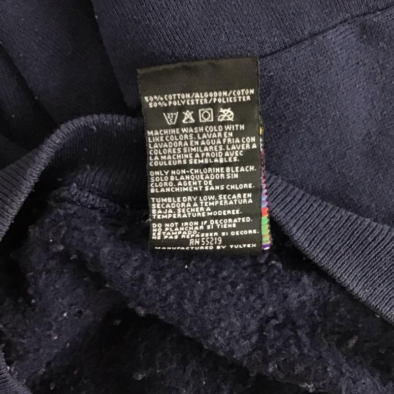 古着 USED トレーナー 長袖 長袖トレーナー スウェット クルーネックプルオーバー 古着 90s XL ロゴ、文字 紺 / ネイビー /  メンズ USED 古着 中古 10126236
