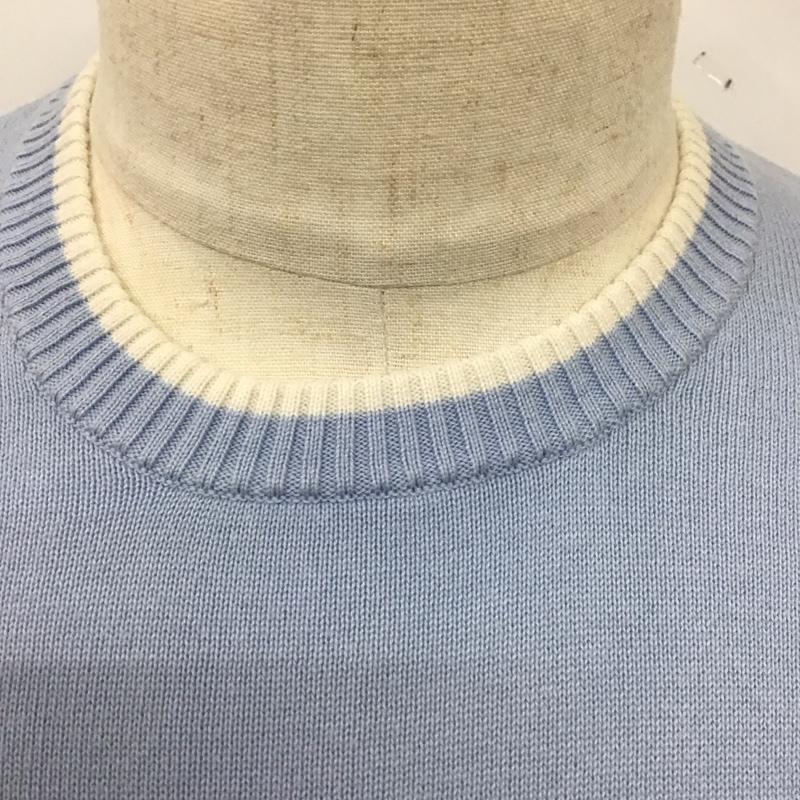 シュプリーム Supreme ニット、セーター 長袖 20SS ChestStripeSweater 長袖カットソー ニット S ロゴ、文字 水色 / ライトブルー /  メンズ USED 古着 中古 10126240