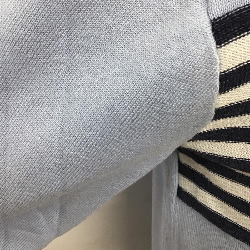 シュプリーム Supreme ニット、セーター 長袖 20SS ChestStripeSweater 長袖カットソー ニット S ロゴ、文字 水色 / ライトブルー /  メンズ USED 古着 中古 10126240