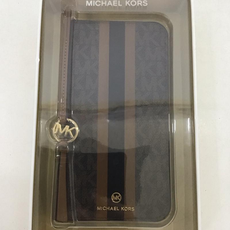 マイケルコース MICHAEL KORS ファッション小物 ファッション小物 MKSTTCBRWFLIP2261M Folio Case Stripe TasselCharm Magsafe iPhoneケース 手帳型 iPhone 14 Plus ロゴ、文字 茶 / ブラウン /  レディース USED 古着 中古 10126243