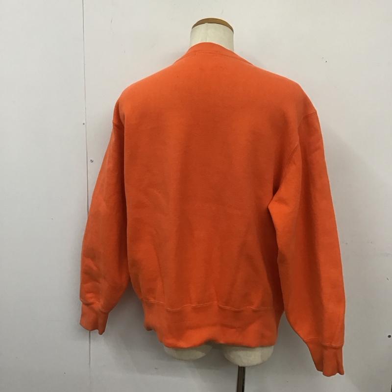 ディッキーズ Dickies ジャケット、上着 ジャケット、ブレザー スウェットジャケット ノーカラー 前ボタン L 無地 橙 / オレンジ /  メンズ USED 古着 中古 10126255