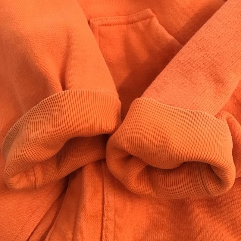 ディッキーズ Dickies ジャケット、上着 ジャケット、ブレザー スウェットジャケット ノーカラー 前ボタン L 無地 橙 / オレンジ /  メンズ USED 古着 中古 10126255