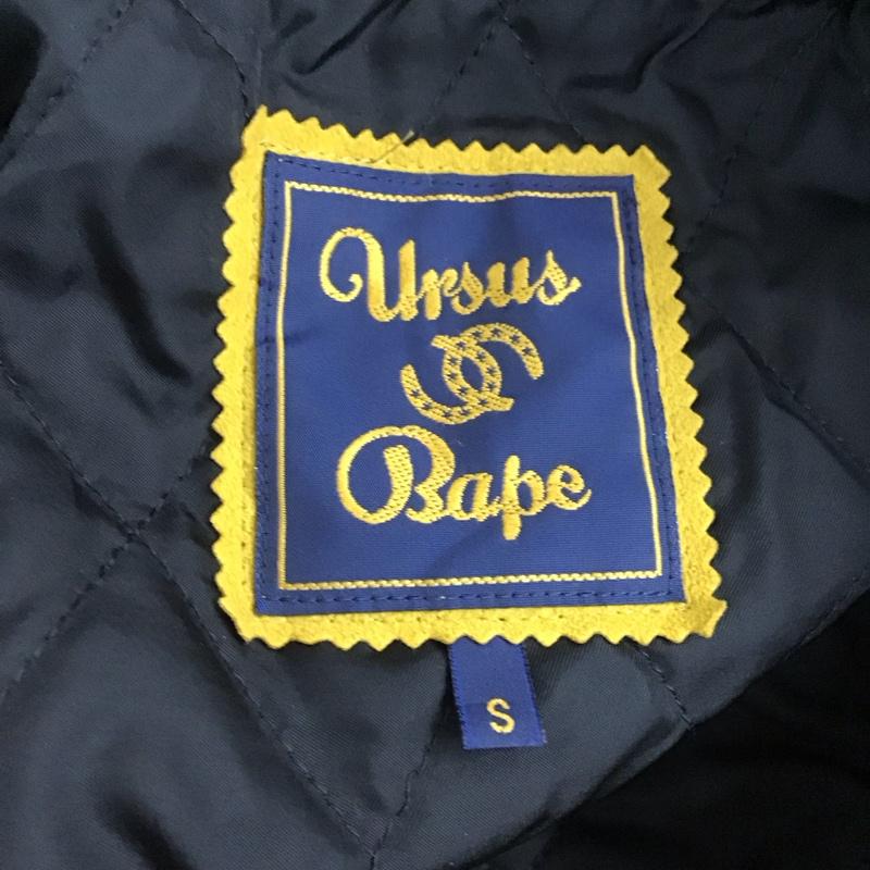 アーサスベイプ URSUS BAPE ジャケット、上着 ジャンパー、ブルゾン ジップアップジャケット アウター カラージャケット S 無地 紺 / ネイビー /  メンズ USED 古着 中古 10126266