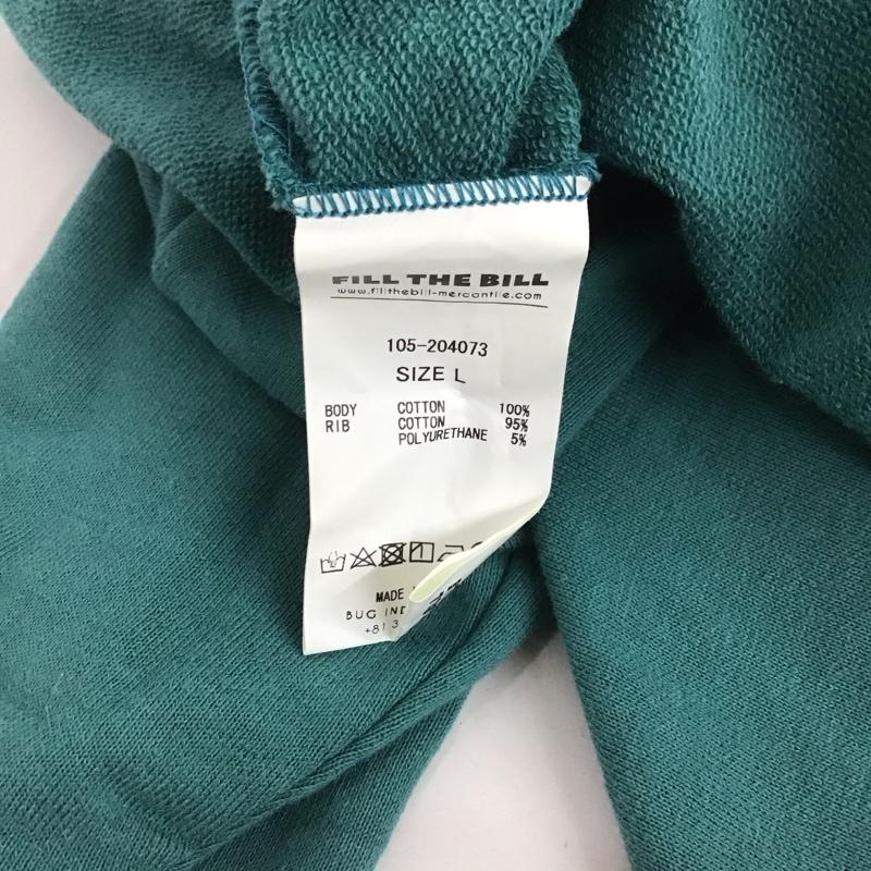 ジャーナルスタンダード JOURNAL STANDARD トレーナー 長袖 Fill The Bill 長袖トレーナー スウェット クルーネック プルオーバー L ロゴ、文字 青 / ブルー /  メンズ USED 古着 中古 10126269