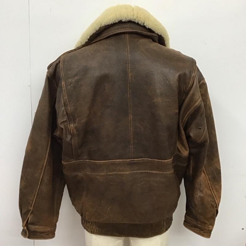古着 USED ジャケット、上着 ジャケット、ブレザー ジップアップジャケット アウター 古着 L 無地 茶 / ブラウン /  メンズ USED 古着 中古 10126271