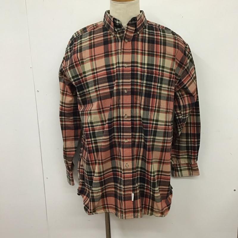 古着 USED シャツ、ブラウス 長袖 長袖シャツ チェックシャツ カラーシャツ ボタンダウンシャツ L チェック マルチカラー / マルチカラー /  メンズ USED 古着 中古 10126273
