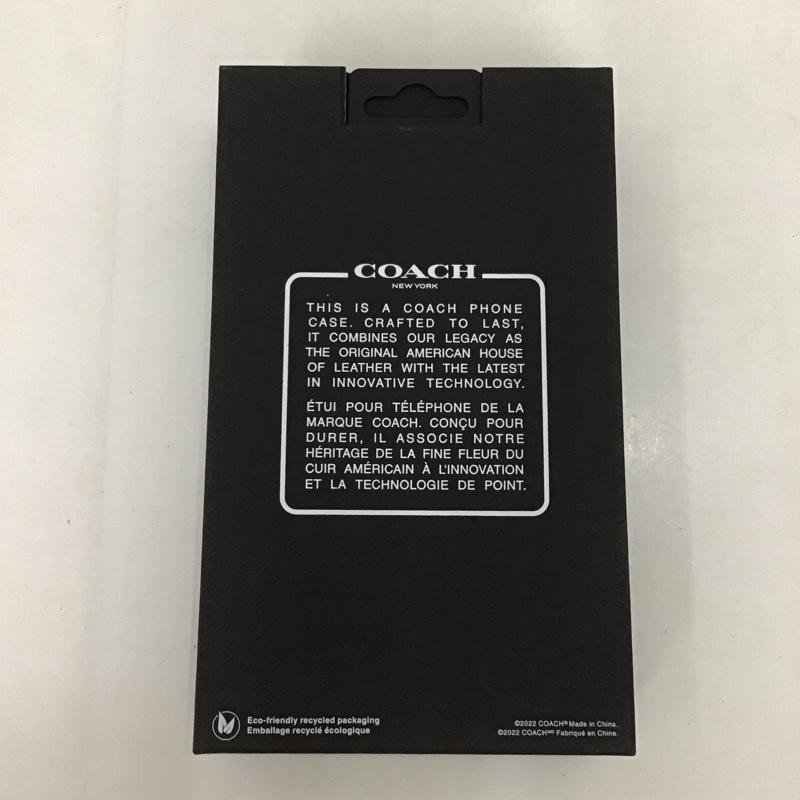 コーチ COACH ファッション小物 ファッション小物 CIPH-137-BLKEB iPhoneケース 手帳型 iPhone 14 Pro Max Folio Case ロゴ、文字 黒 / ブラック /  メンズ USED 古着 中古 10126275
