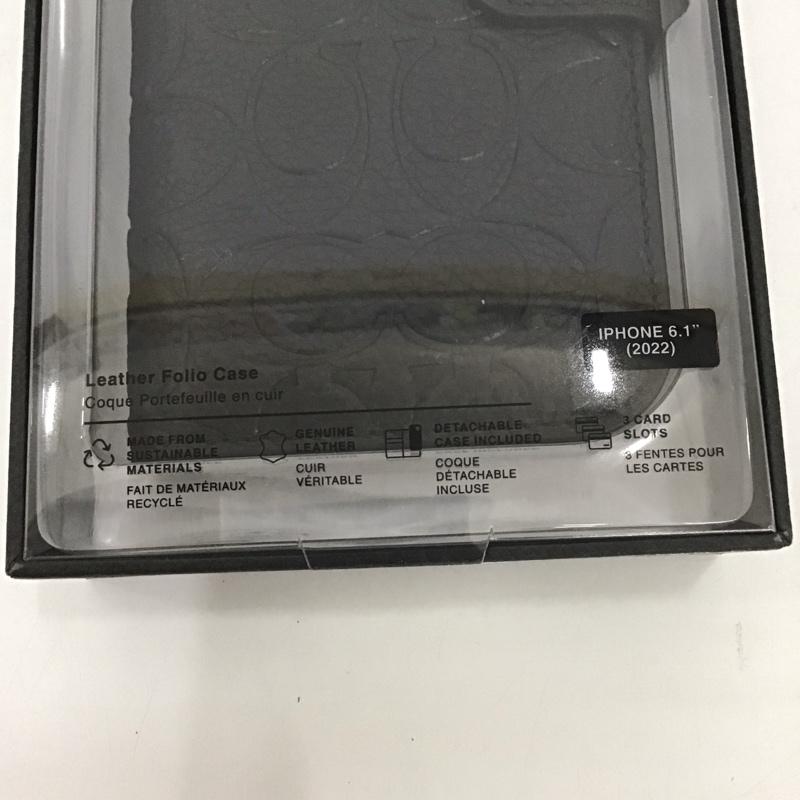 コーチ COACH ファッション小物 ファッション小物 CIPH-134-BLKEB iPhone14 手帳型 iPhoneケース ロゴ、文字 黒 / ブラック /  メンズ USED 古着 中古 10126287