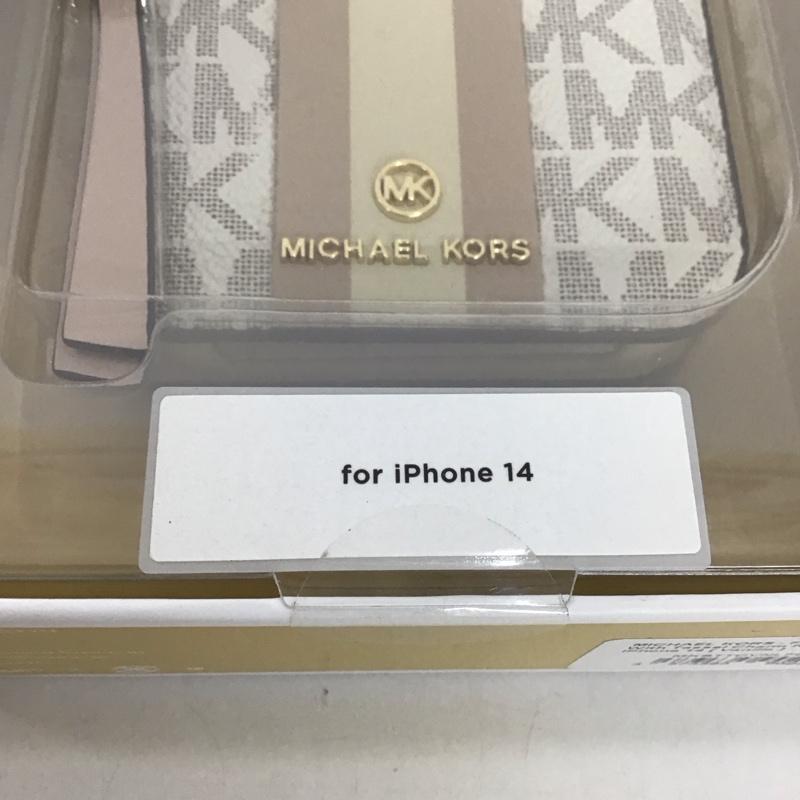 マイケルコース MICHAEL KORS ファッション小物 ファッション小物 MKSTTCVNLFLIP2261 Folio Case Stripe TasselCharm Magsafe iPhone 14 手帳型 iPhoneケース ロゴ、文字 マルチカラー / マルチカラー /  レディース USED 古着 中古 10126304