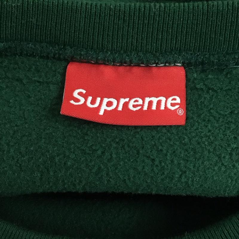 シュプリーム Supreme トレーナー 長袖 19AW PolartecCrewne 長袖トレーナー スウェット M ロゴ、文字 緑 / グリーン /  メンズ USED 古着 中古 10126311
