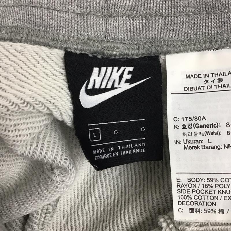 ナイキ NIKE パンツ ショートパンツ ar2376-064 ショートパンツ ハーフパンツ スポーツウェア L ロゴ、文字 灰 / グレー /  メンズ USED 古着 中古 10126316