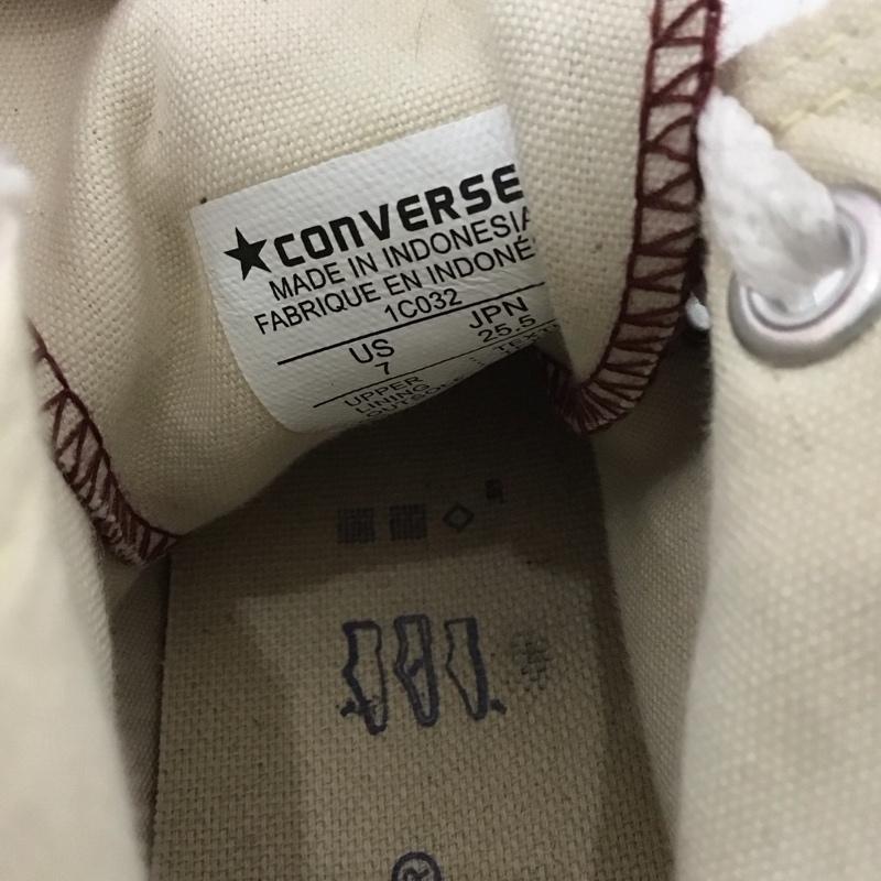 コンバース CONVERSE スニーカー スニーカー 1C032 ALL STAR HI 25.5cm 25.5cm ロゴ、文字 ボルドー / ボルドー /  メンズ USED 古着 中古 10126319