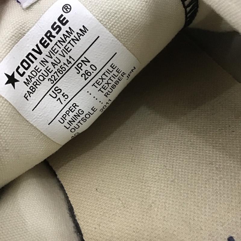 コンバース CONVERSE スニーカー スニーカー 32765141 NEXTAR110 OX 26cm ローカット 26.0cm ロゴ、文字 黒 / ブラック /  メンズ USED 古着 中古 10126321