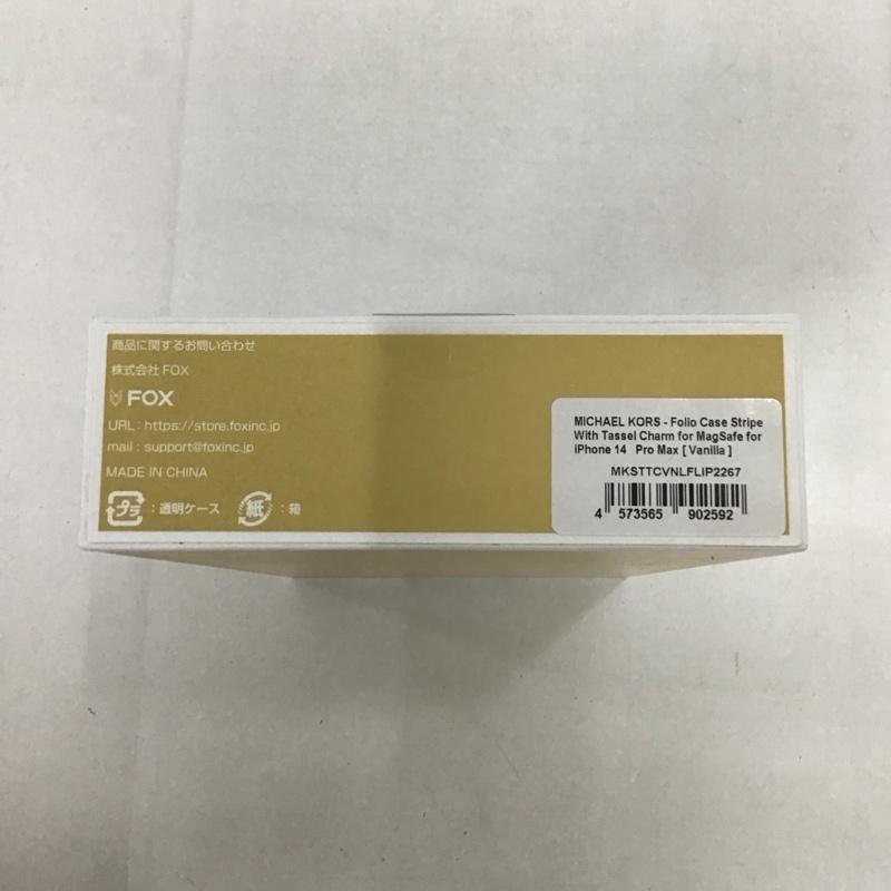マイケルコース MICHAEL KORS ファッション小物 ファッション小物 MKSTTCVNLFLIP2267 iPhone 14 Pro MAX iPhoneケース 手帳型 ロゴ、文字 マルチカラー / マルチカラー /  レディース USED 古着 中古 10126331