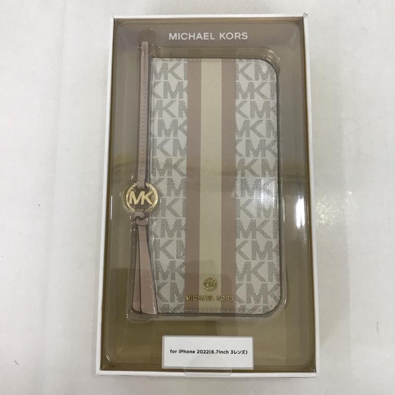 マイケルコース MICHAEL KORS ファッション小物 ファッション小物 MKSTTCVNLFLIP2267 iPhone 14 Pro MAX iPhoneケース 手帳型 ロゴ、文字 マルチカラー / マルチカラー /  レディース USED 古着 中古 10126335