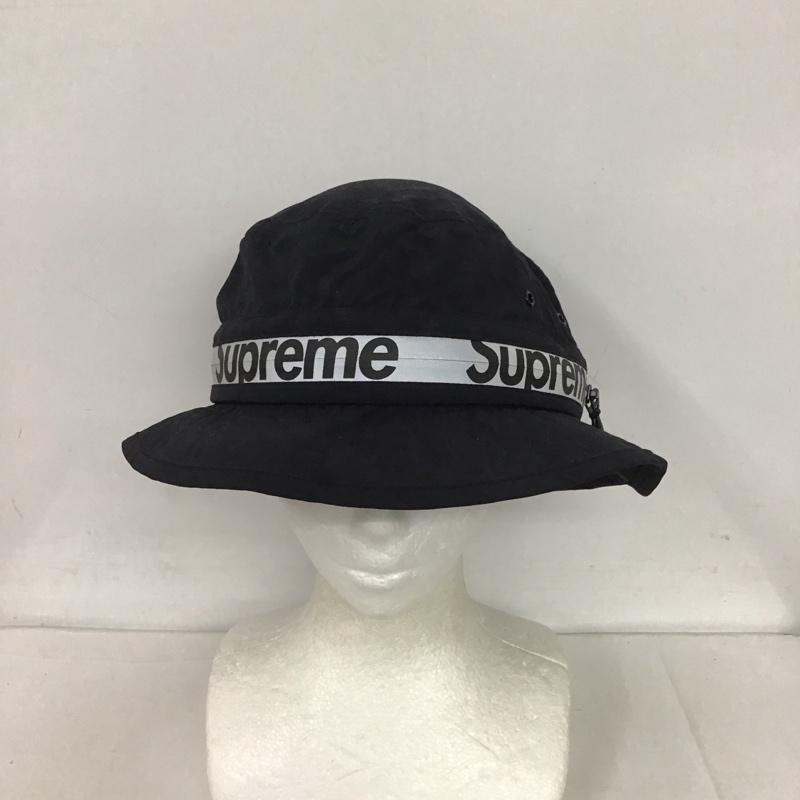 シュプリーム Supreme 帽子 ハット 21SS Reflective Zip Crusher バケットハット ロゴ、文字 黒 / ブラック /  メンズ USED 古着 中古 10126340