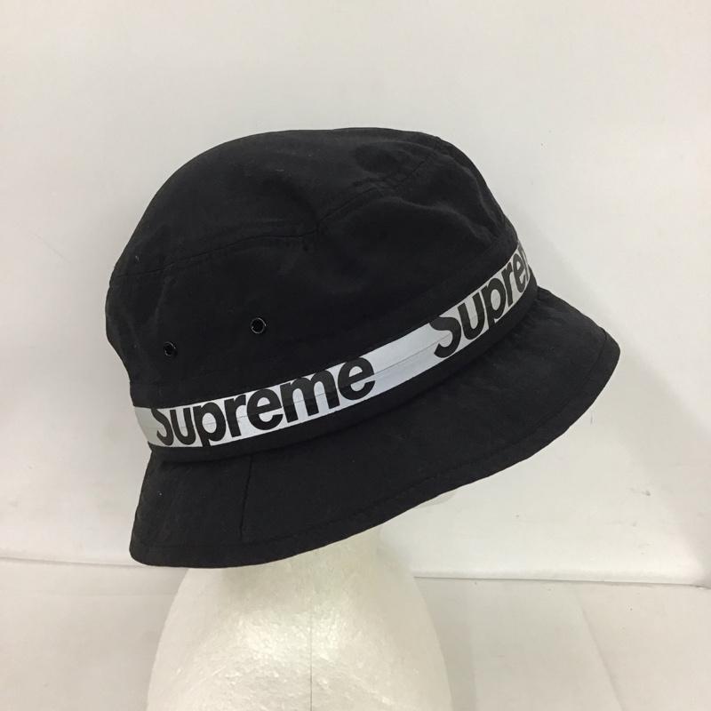 シュプリーム Supreme 帽子 ハット 21SS Reflective Zip Crusher バケットハット ロゴ、文字 黒 / ブラック /  メンズ USED 古着 中古 10126340