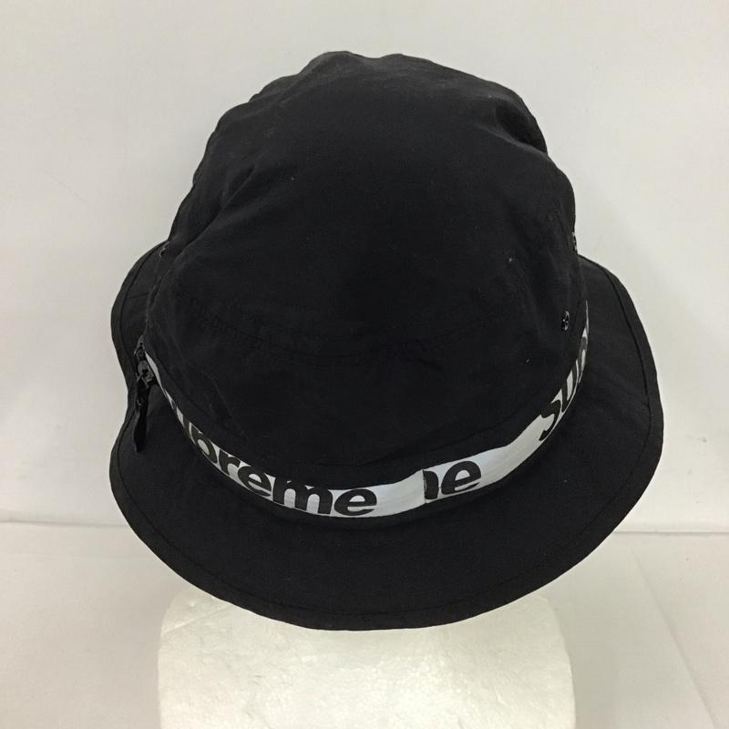 シュプリーム Supreme 帽子 ハット 21SS Reflective Zip Crusher バケットハット ロゴ、文字 黒 / ブラック /  メンズ USED 古着 中古 10126340