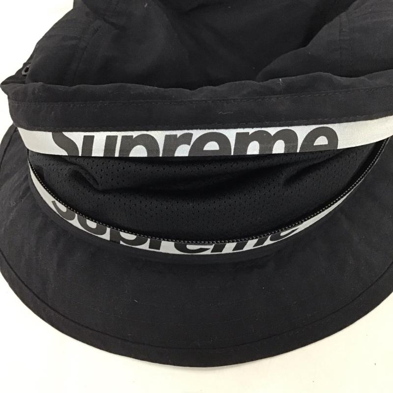 シュプリーム Supreme 帽子 ハット 21SS Reflective Zip Crusher バケットハット ロゴ、文字 黒 / ブラック /  メンズ USED 古着 中古 10126340