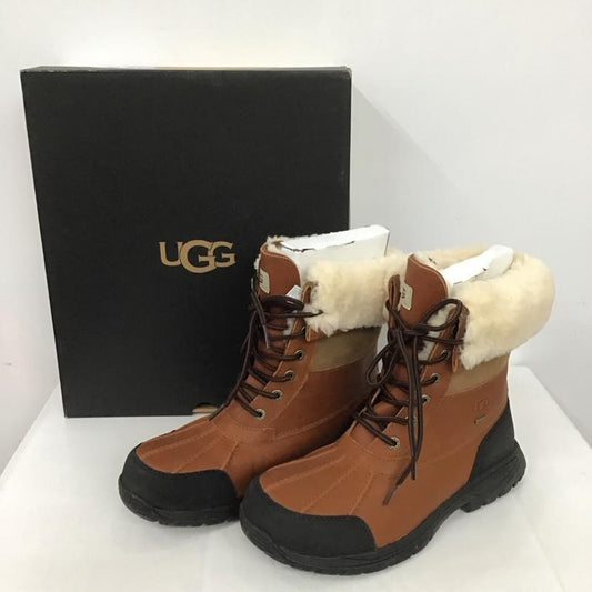 アグ UGG ブーツ ショートブーツ 5521 Butte レースアップ 26cm 箱有 26.0cm ロゴ、文字 茶 / ブラウン /  メンズ USED 古着 中古 10126343