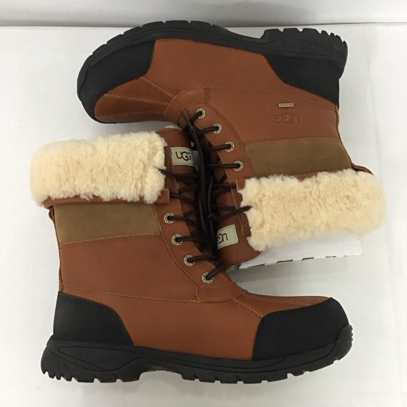 アグ UGG ブーツ ショートブーツ 5521 Butte レースアップ 26cm 箱有 26.0cm ロゴ、文字 茶 / ブラウン /  メンズ USED 古着 中古 10126343