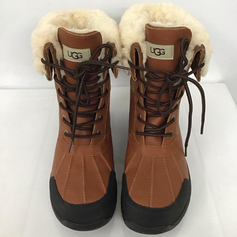 アグ UGG ブーツ ショートブーツ 5521 Butte レースアップ 26cm 箱有 26.0cm ロゴ、文字 茶 / ブラウン /  メンズ USED 古着 中古 10126343