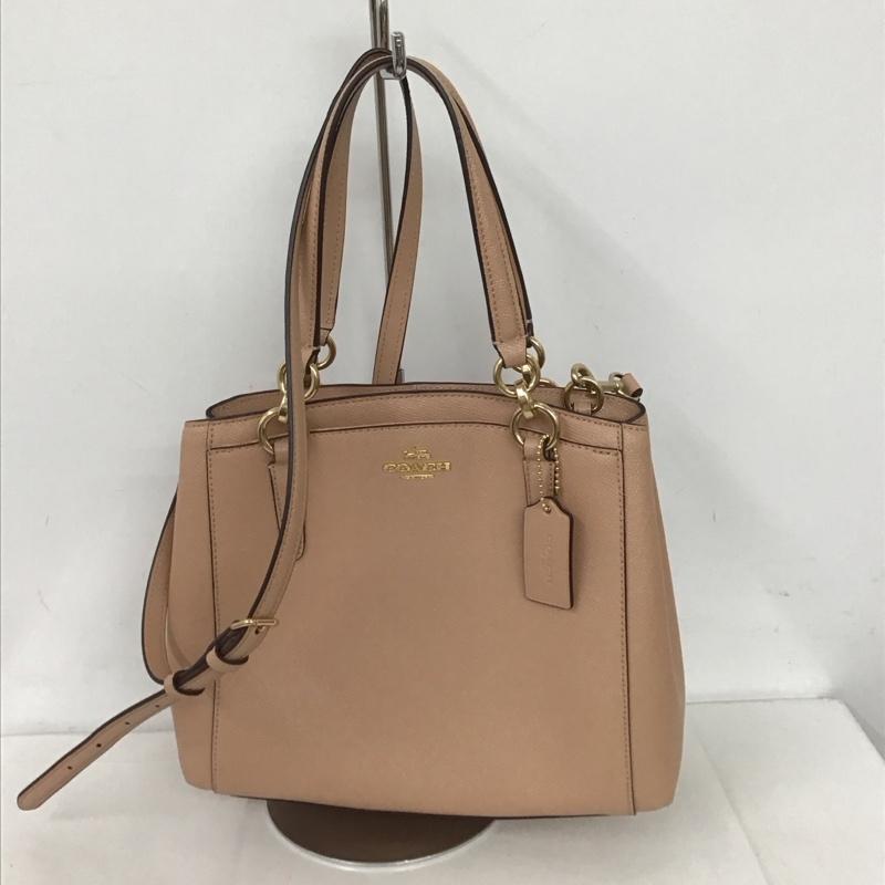コーチ COACH ショルダーバッグ ショルダーバッグ F13683 2WAY ハンドバッグ ロゴ、文字 桃 / ピンク /  レディース USED 古着 中古 10126344