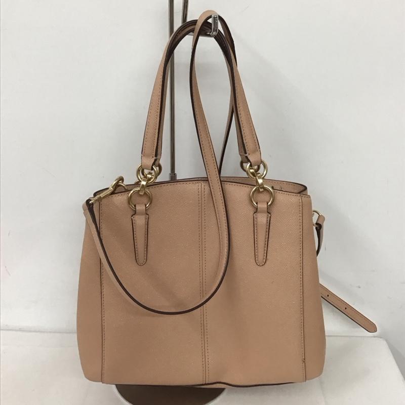 コーチ COACH ショルダーバッグ ショルダーバッグ F13683 2WAY ハンドバッグ ロゴ、文字 桃 / ピンク /  レディース USED 古着 中古 10126344