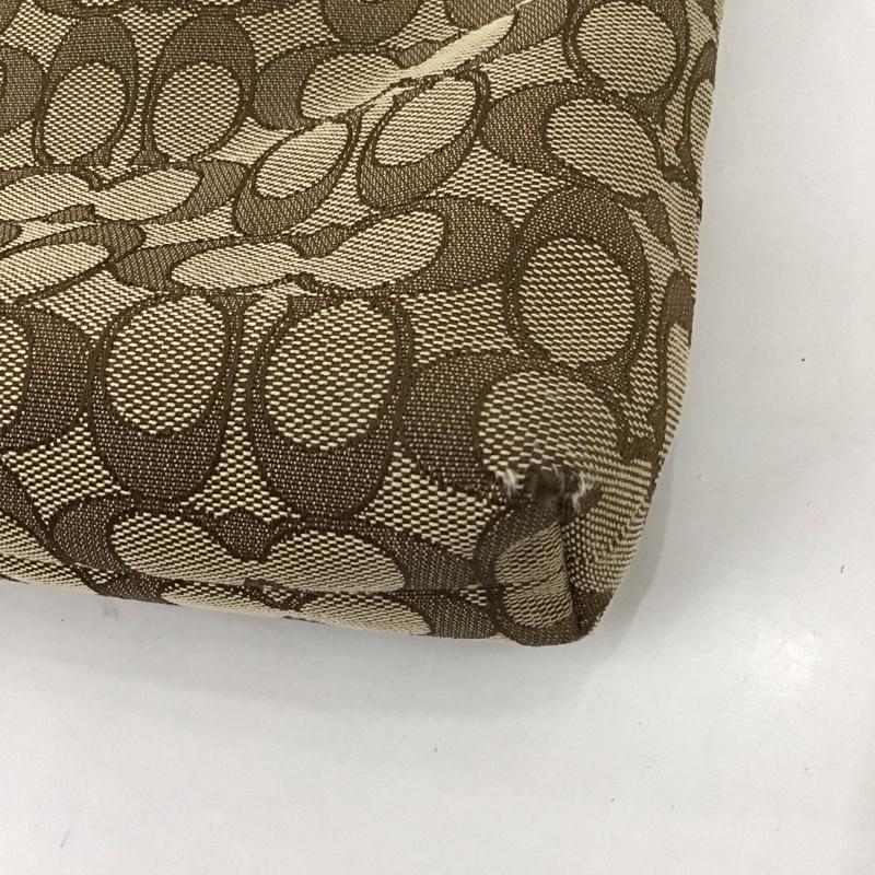 コーチ COACH ショルダーバッグ ショルダーバッグ F58285 シグネチャー ロゴ、文字 茶 / ブラウン / X ベージュ / ベージュ /  レディース USED 古着 中古 10126345