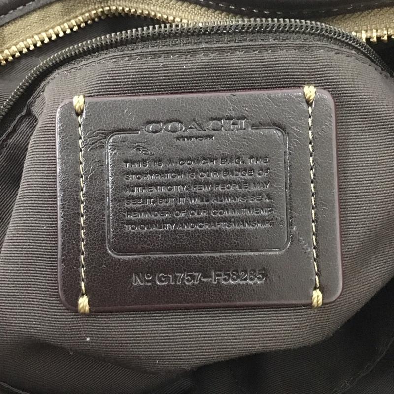 コーチ COACH ショルダーバッグ ショルダーバッグ F58285 シグネチャー ロゴ、文字 茶 / ブラウン / X ベージュ / ベージュ /  レディース USED 古着 中古 10126345