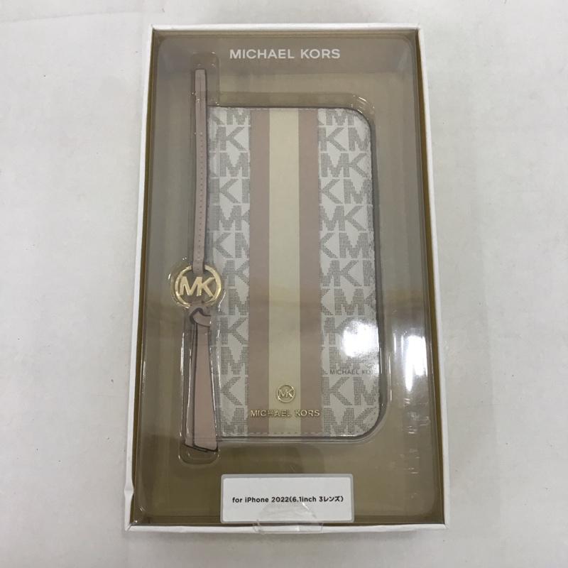 マイケルコース MICHAEL KORS ファッション小物 ファッション小物 MKSTTCVNLFLIP2261P iPhone 14 Pro iPhoneケース 手帳型 Folio Case Stripe TasselCharm Magsafe ロゴ、文字 マルチカラー / マルチカラー /  レディース USED 古着 中古 10126350