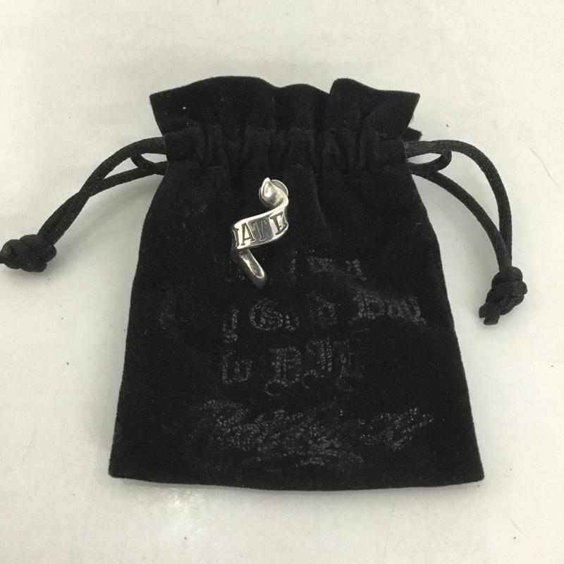 ラットレース RATRACE アクセサリー ピアス Flutter Ribbon Pierce HATE 片耳用 ロゴ、文字 銀 / シルバー /  メンズ USED 古着 中古 10126353