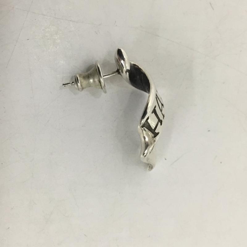 ラットレース RATRACE アクセサリー ピアス Flutter Ribbon Pierce HATE 片耳用 ロゴ、文字 銀 / シルバー /  メンズ USED 古着 中古 10126353