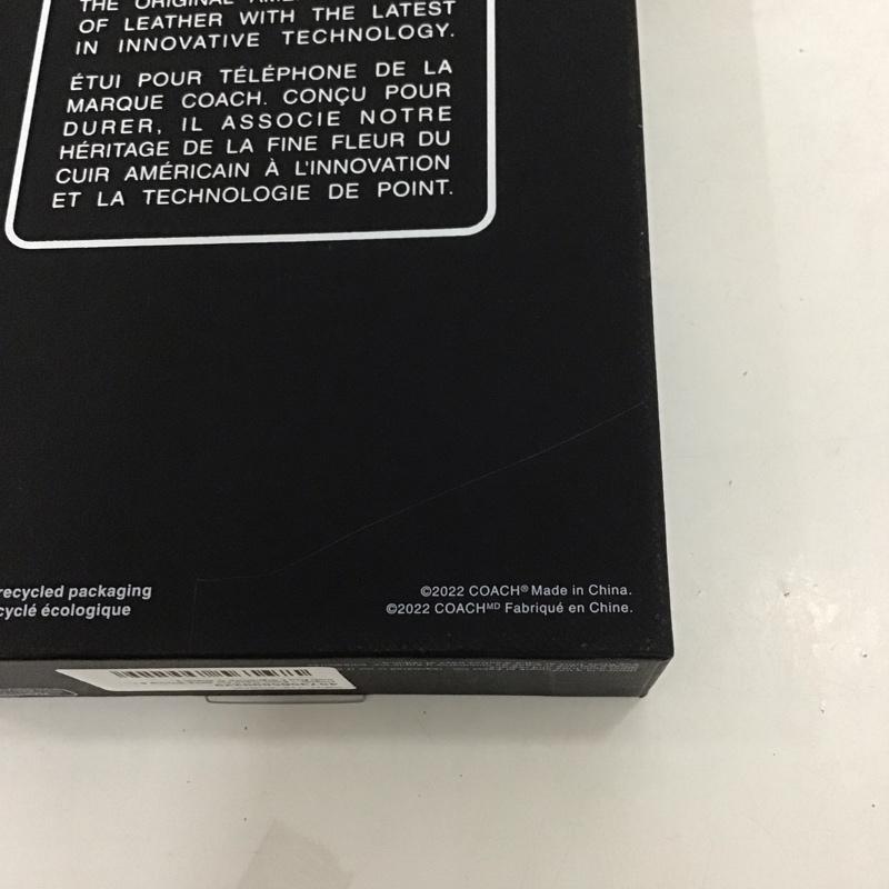 コーチ COACH ファッション小物 ファッション小物 CIPH-119-SCBLK iPhoneケース 手帳型 iPhone 14 Pro Folio Case ロゴ、文字 黒 / ブラック /  メンズ USED 古着 中古 10126354