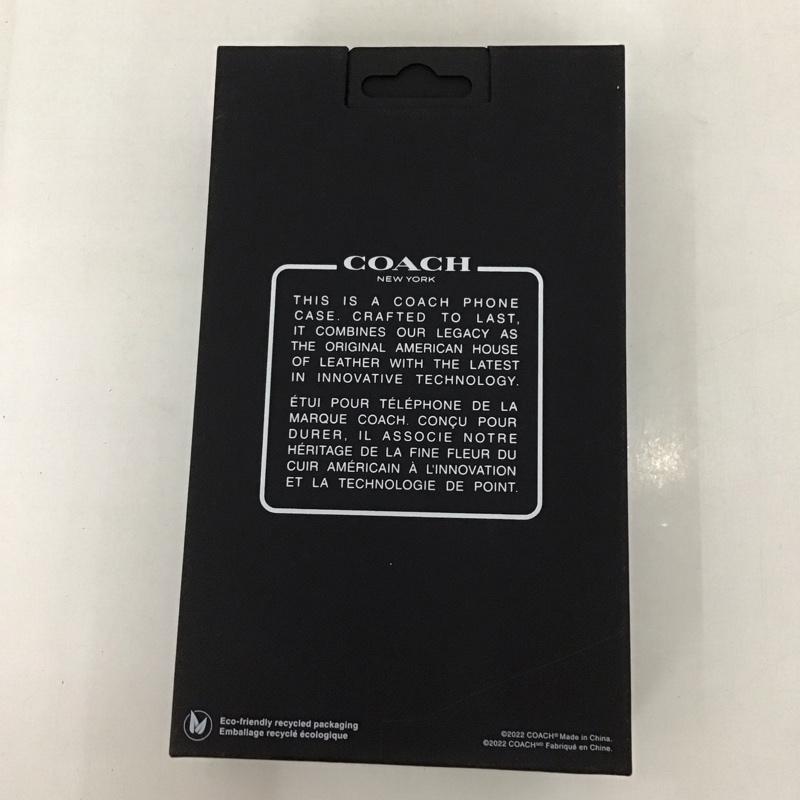 コーチ COACH ファッション小物 ファッション小物 CIPH-119-SCBLK iPhoneケース 手帳型 iPhone 14 Pro Folio Case ロゴ、文字 黒 / ブラック /  メンズ USED 古着 中古 10126355