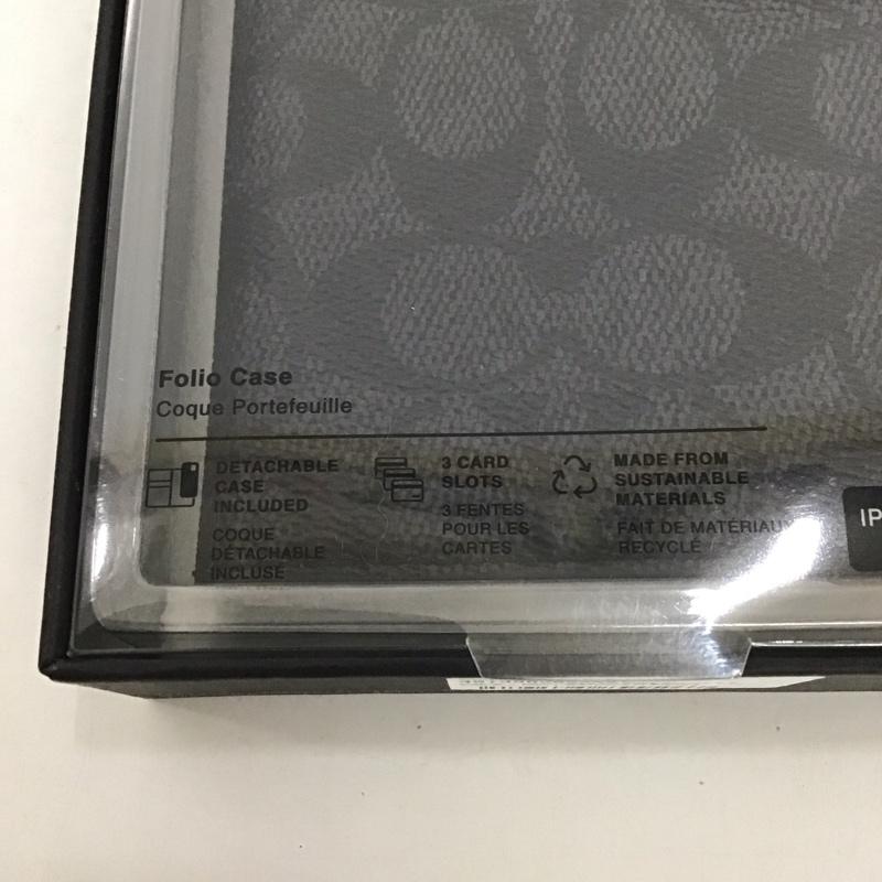コーチ COACH ファッション小物 ファッション小物 CIPH-125-SCBLK iPhone 14 Pro Max iPhoneケース 手帳型 Folio Case ロゴ、文字 黒 / ブラック /  メンズ USED 古着 中古 10126357