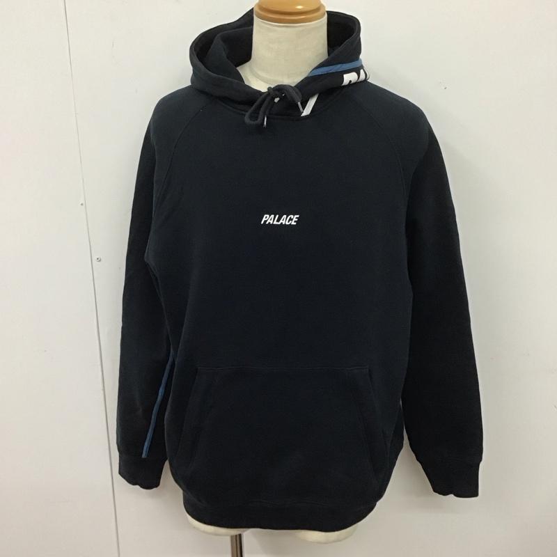 パレス PALACE パーカー 長袖 長袖パーカー プルオーバーパーカー スウェット XL ロゴ、文字 紺 / ネイビー /  メンズ USED 古着 中古 10126360