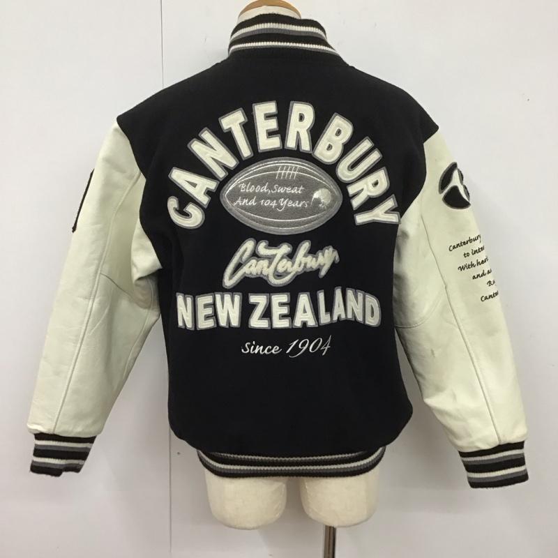 カンタベリー CANTERBURY ジャケット、上着 ジャケット、ブレザー スタジャン アウター 古着 前ボタン L ロゴ、文字 白 / ホワイト / X 黒 / ブラック /  メンズ USED 古着 中古 10126366