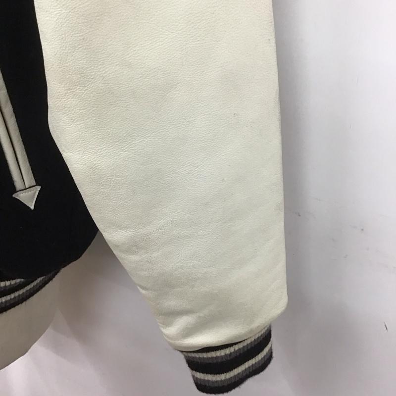 カンタベリー CANTERBURY ジャケット、上着 ジャケット、ブレザー スタジャン アウター 古着 前ボタン L ロゴ、文字 白 / ホワイト / X 黒 / ブラック /  メンズ USED 古着 中古 10126366