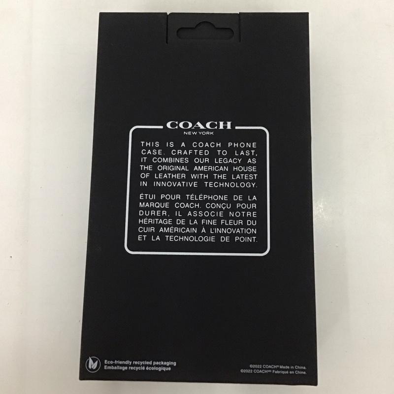コーチ COACH ファッション小物 ファッション小物 CIPH-122-SCBLK iPhone 14 Plus iPhoneケース 手帳型 Folio Case ロゴ、文字 黒 / ブラック /  メンズ USED 古着 中古 10126369