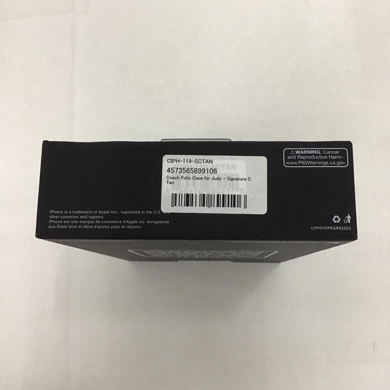 コーチ COACH ファッション小物 ファッション小物 CIPH-119-SCTAN Folio Case iPhoneケース 手帳型 iPhone 14 Pro ロゴ、文字 茶 / ブラウン /  レディース USED 古着 中古 10126374