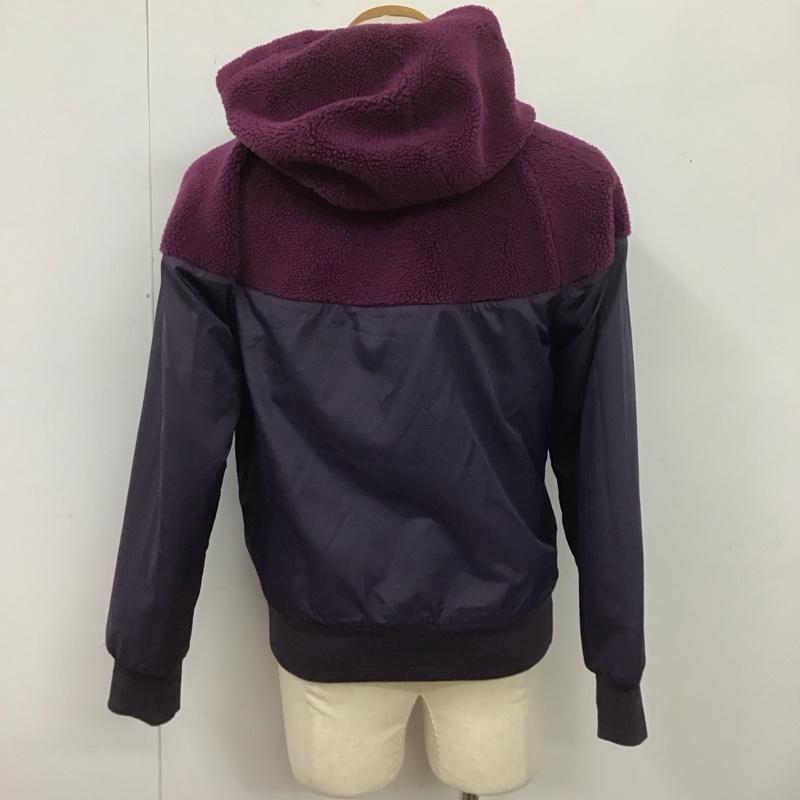 ナイキ NIKE パーカー 長袖 ジップアップパーカー 長袖パーカー カジュアルジャケット スポーツウェア リバーシブル M ロゴ、文字 紫 / パープル /  メンズ USED 古着 中古 10126380