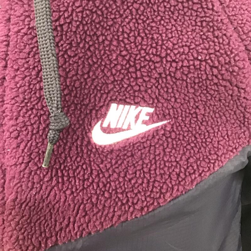 ナイキ NIKE パーカー 長袖 ジップアップパーカー 長袖パーカー カジュアルジャケット スポーツウェア リバーシブル M ロゴ、文字 紫 / パープル /  メンズ USED 古着 中古 10126380