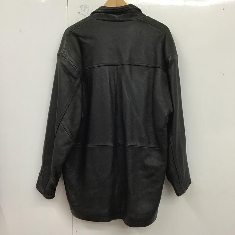 古着 USED ジャケット、上着 ジャケット、ブレザー レザージャケット ボタンジャケット アウター M 無地 黒 / ブラック /  メンズ USED 古着 中古 10126381