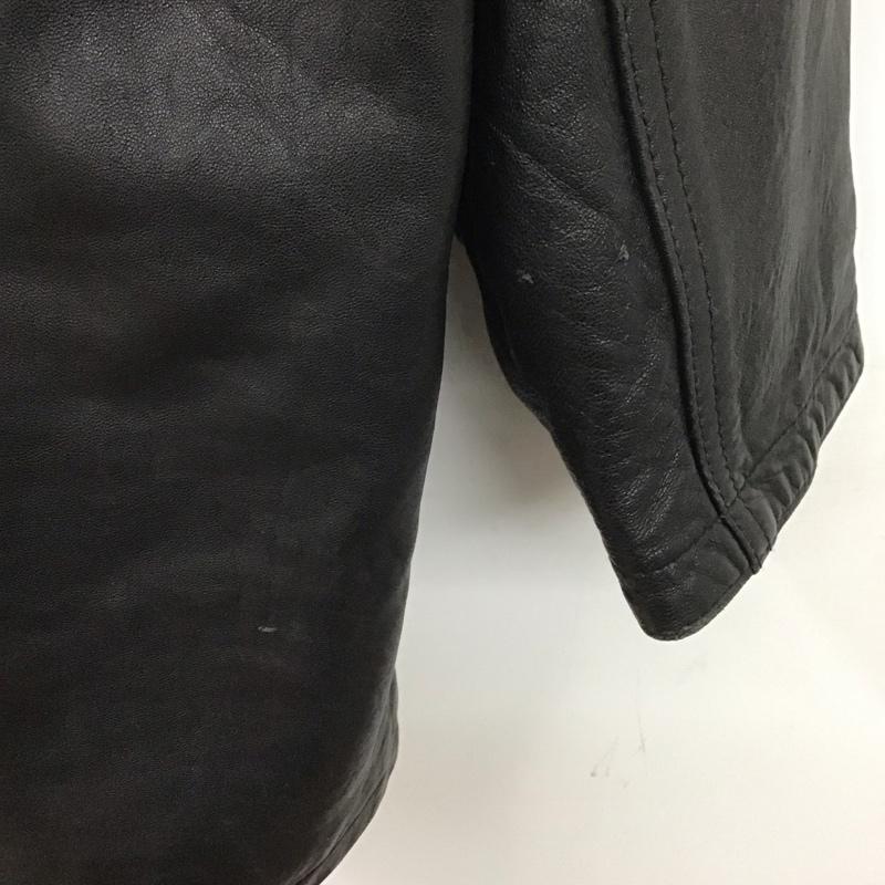 古着 USED ジャケット、上着 ジャケット、ブレザー レザージャケット ボタンジャケット アウター M 無地 黒 / ブラック /  メンズ USED 古着 中古 10126381