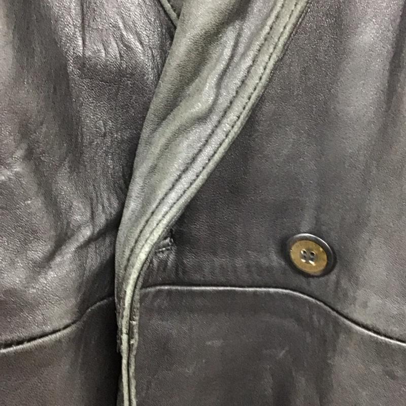 古着 USED ジャケット、上着 ジャケット、ブレザー レザージャケット ボタンジャケット アウター M 無地 黒 / ブラック /  メンズ USED 古着 中古 10126381