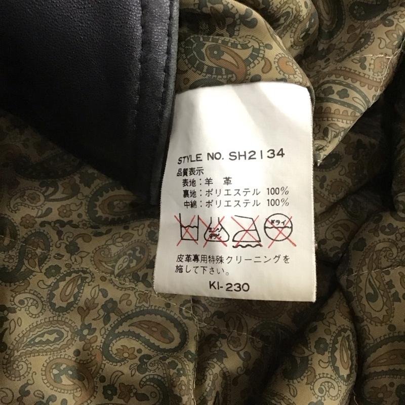 古着 USED ジャケット、上着 ジャケット、ブレザー レザージャケット ボタンジャケット アウター M 無地 黒 / ブラック /  メンズ USED 古着 中古 10126381