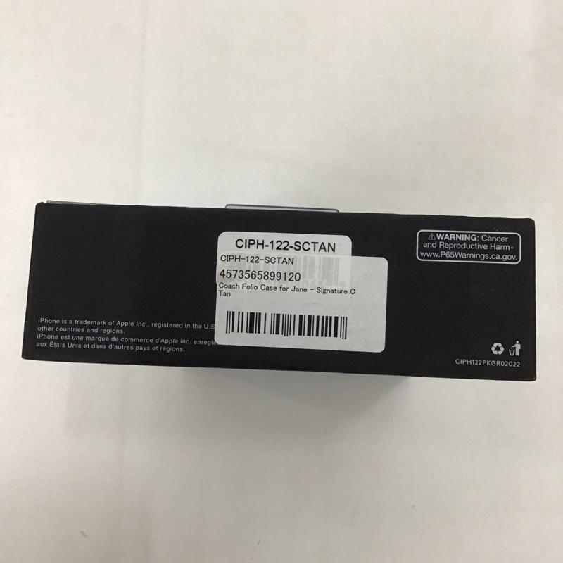 コーチ COACH ファッション小物 ファッション小物 CIPH-122-SCTAN 手帳型 iPhoneケース iPhone 14 Plus Folio Case ロゴ、文字 茶 / ブラウン /  レディース USED 古着 中古 10126396